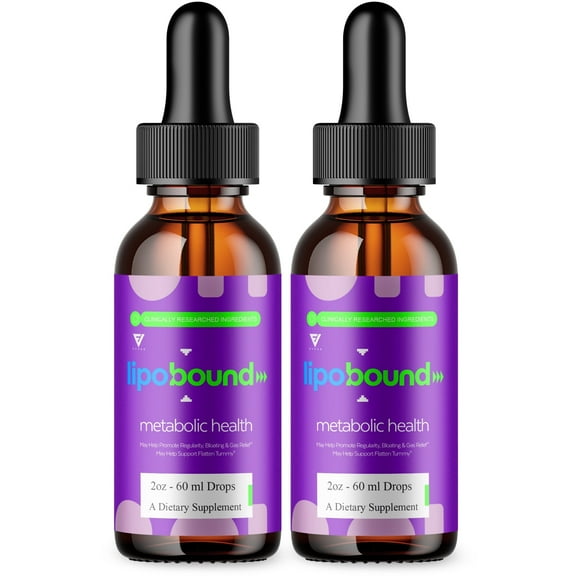 (2 Pack) Lipobound Liquid Drops, Lipo Bound Weight Management Supplement (4oz)
