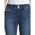 Time and Tru Women's 2Button Stretch Denim Capri Pants