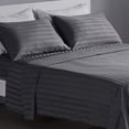 thumbnail image 3 of 400 Thread Count 3 Piece ( 1-Fitted Sheet + 2 - Pillow Cases ) Fitted Sheet 15 Inch Deep Pocket 100% Egyptian Cotton Stripe Pattern, 3 of 4