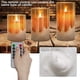 thumbnail image 4 of Vela intermitente sin llama Vela con pilas Vela de vidrio de simulación con temporizador de circulación acrílico remoto Moda 24 horas 3 velas LED Velas grandes, 4 of 7