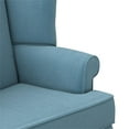 thumbnail image 4 of Comfort Pointe Erin Blue Fabric Traditional Wing Back Accent Chair, 4 of 8