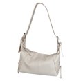 thumbnail image 1 of Bolso Hombro Casual PU Cuero Motociclista Axila Bolso Mujer Monedero (Blanco), 1 of 9