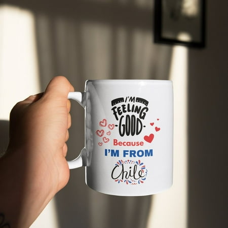 

I m Feeling Good Because I m From Chile Coffee Cmic Mug Gift For Chile People Chile Cmic Mug Chile Cup Chile Gifts