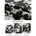 thumbnail image 2 of Floral Button Down Shirts for Women Floral Print Blouse Casual Dressy Long Sleeve Boho Tops, 2 of 8