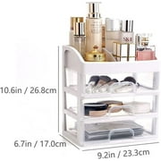 Makeup Organizer with 3 Drawers, Emapoy Makeup Box, Makeup Storage for Vanity, Bathroom Counter