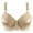 Khaki, variant on Womens Plus Size $5,Women Fashion Print Bra Wire Free Underwear One-Piece Bra Everyday Underwear