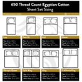 thumbnail image 4 of Egyptian Cotton 650 Thread Count Stripe Sheet Set  Twin XL-Taupe, 4 of 5