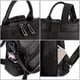 thumbnail image 5 of Mochila UTO de piel para mujer, moda vegana, color negro, 5 of 8