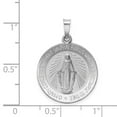 thumbnail image 2 of 14K White Gold Charm Pendant Themed 28 mm 19 Miraculous Medal, 2 of 3