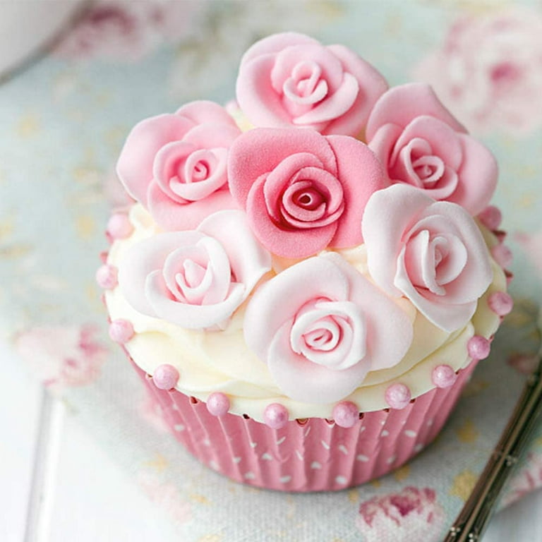 2PCS Rose Flowers silicone molds Cake Chocolate Mold wedding Cake