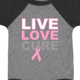 thumbnail image 4 of Inktastic Live Love Cure Breast Cancer Boys or Girls Baby Bodysuit, 4 of 5