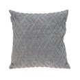 thumbnail image 1 of HomeRoots 402717 Jacquard Diamond Pattern Decorative Gray Throw Pillow, 1 of 1