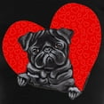 thumbnail image 3 of CafePress - Black Pug Heart Women's Dark Pajamas - Women's Short Sleeve Print T-Shirt and Pants Dark Cotton Pajama Set, 3 of 7