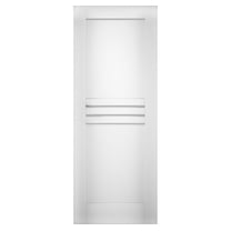 Slab Door Panel 32 x 84 inches / Mela 7444 White Silk / Modern Finished Doors / Pocket Closet Sliding Barn