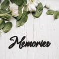 thumbnail image 5 of Memories Word Cutout Sign Laser Cut Wood Letter Sign Black Wall Decor Unfinished Wooden Signs Wall Art Basswood Hanging Sculpture Decor for Crafts DIY Farmhouse Living Room 11.9x3.5Inch DIY, 5 of 8