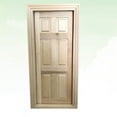 thumbnail image 6 of Jiandong diy wood door DIY Solid Wood Door Mini Furniture Model White Blank with Lines for Mini House Decoration(7.09X3.35X1.18Inch), 6 of 10