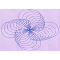 thumbnail image 1 of Ahgly Company Indoor Rectangle Patterned Bright Lilac Purple Area Rugs, 3' x 5', 1 of 6