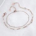 thumbnail image 3 of Pulsera de dos capas para mujer, regalo de amistad, pulsera de oro rosa, 3 of 5