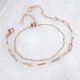 thumbnail image 3 of Pulsera de dos capas para mujer, regalo de amistad, pulsera de oro rosa, 3 of 5