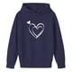 thumbnail image 4 of Sudaderas con capucha para niños y niñas, sudaderas casuales de manga larga, lindas sudaderas de gran tamaño con bolsillo de polar, chaquetas para niñas, 4 of 4
