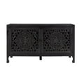 thumbnail image 4 of Linon Micah Two Door Wood Cabinet in Black, 4 of 19