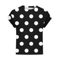 thumbnail image 4 of ALLLIST Womens Tops Clearance Under $5 Black Crew Neck Casual Sleeveless Polka Dot Tank Tops Women Tank Tops L, 4 of 5