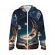 thumbnail image 1 of Fotbe Artistic Starry Sky Moon Book Chaqueta con Protección Solar UPF 50+ para Hombre y Mujer, Camisa con Capucha y Bolsillos-Medium, 1 of 7