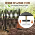 thumbnail image 5 of Aluminum Expandable Garden Fence, Portable Barricade Gate with Casters, Expansion Size 201×15.2×40.6 inches, Adjustable Flexible Fence Mobile Barricade Safety Barrier, 5 of 9