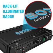 BOSS Audio Systems OX1.5KM Onyx Series Car Audio Subwoofer Amplifier – 5000 High Output, Class A/B, 2/4 Ohm, Low/High Level Inputs, Low Pass Crossover, MOSFET Power, Monoblock, Full Range, Stereo
