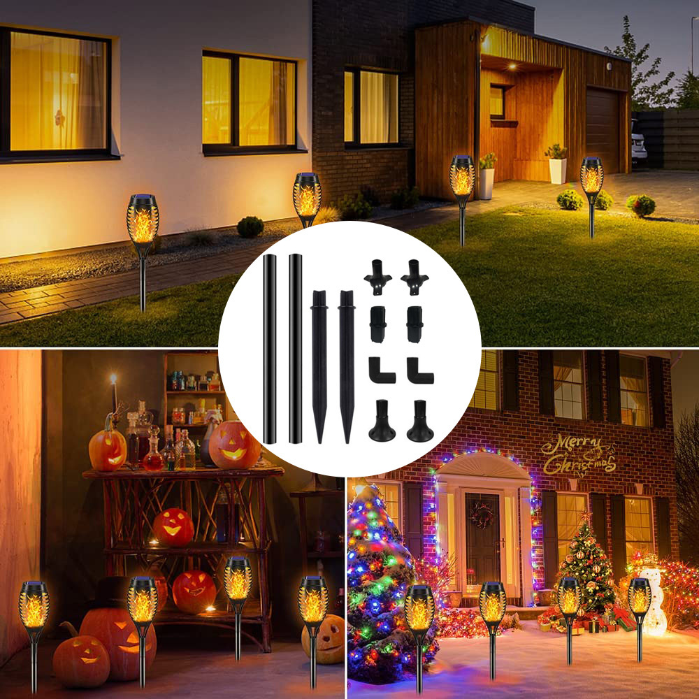 Path Lights Replacement Stakes Waterproof Solar Lights Extension Stake for Outdoor Garden Lights