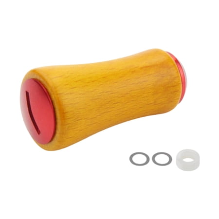 Wswqop Fishing Reel Handle Knob Easy to Install Spare Parts Lightweight Replacement Red