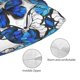 thumbnail image 3 of Balery Blue and White Butterflies Funda de Cojín Estampada, Regalos para Mujeres, Regalos de Amor para Ella, Regalos para Novia o Esposa, Funda de Almohada-16"x24", 3 of 6