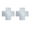 thumbnail image 1 of Cubiertas de pezones de empanadas Conjunto de protección contra el seno antiprotrusión Suministros de estilos de transmisión autoadhesiva Diseño práctico Cross 1 par Inevent AP008648-08, 1 of 5