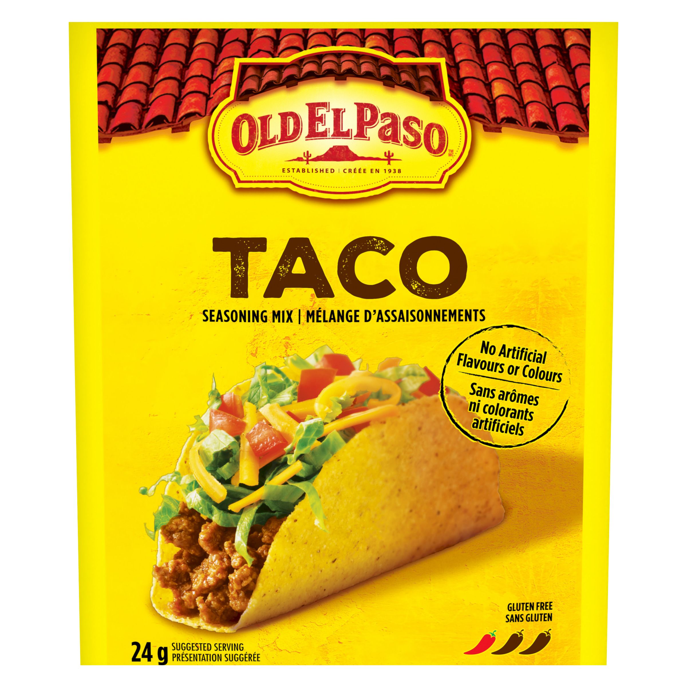 24　Seasoning　24　Taco　g,　El　Mix,　Paso　Old　g