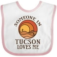 thumbnail image 3 of Inktastic Someone in Tucson Arizona Loves Me Boys or Girls Baby Bib, 3 of 4