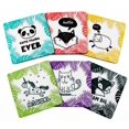 thumbnail image 1 of Inkdotpot Set of 6 Drink Coasters Easy Clean 4-inch SquareCoastersCork Base-Reusable- Doodle Animals, 1 of 8