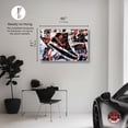 thumbnail image 5 of Splatter Sneaker Collage II Urban Style Canvas Wall Art by Notoriart, White Floater Frame, 45"x30", 5 of 7