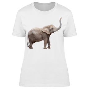 Young Elephant Lifting Trunk T-Shirt Women -Image by Shutterstock, Female Large
