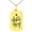 Gold, variant on Gold Plated Stainless Steel Super Mom Small Rectangle Dog Tag Charm Pendant Necklace