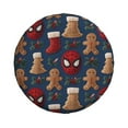 thumbnail image 2 of Cute Cartoon Spider Man Spare Tire Cover Wheel Protectors For Trailer Rv Suv Truck Camper Travel Fits For Tire Diameter 14 Inch, 2 of 7