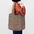 thumbnail image 4 of Wukai Leopard Print-2 Sturdy and Stylish Reusable Canvas Tote Bag: Eco-Friendly, Heavy-Duty Grocery Shopping Bag with Reinforced Handles, 4 of 7