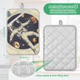 thumbnail image 6 of Yayeee Pot Holders Kitchen Heat Resistant with Pocket 7"x9.8" Cotton Oven Cooking Hot Pads, Astronaut Floating, 6 of 7
