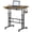 brown, variant on 24Inch Manual Height Adjustable Split Top Standing Desk on Wheels - Sit-Stand Workstation with Rolling Base, Space-Saving -Tier Suitable for Home Office, for Monitor & Walking Pad Desk, Separated Tie