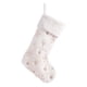 thumbnail image 1 of Calcetín navideño Jumpingount Adorno navideño decorativo Costura Lentejuelas tela artificial dorado altura 49 cm, 1 of 6