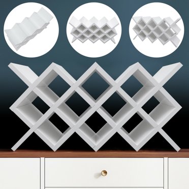 SereneLife 36-Bottle Natural Stackable Storage Wine Rack SereneLife 36-Bottle Natural Stackable Storage Wine Rack