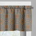 thumbnail image 5 of Ambesonne Moroccan Valance & Curtain, Traditional, 55"x24", Blue Sepia Redwood, 5 of 6