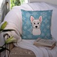 thumbnail image 3 of Winter Snowflake Dog Face Design Fabric Decorative Pillow, 3 of 4