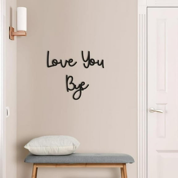 Inspirational Wall Decals Love You Bye Motivational Quotes for Home Decor, Removable Vinyl Stickers, 3 Pieces