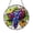 Acrylic 3.5 Inch, variant on Vineyard Grape Stained Glass Style Window Decor