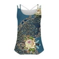thumbnail image 4 of Tank Tops for Women under $5 Print Crew Neck Summer Loose Casual Tank Top, 4 of 4